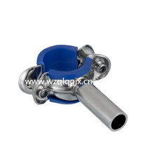 Sanitary Round Pipe Holder with Rubber